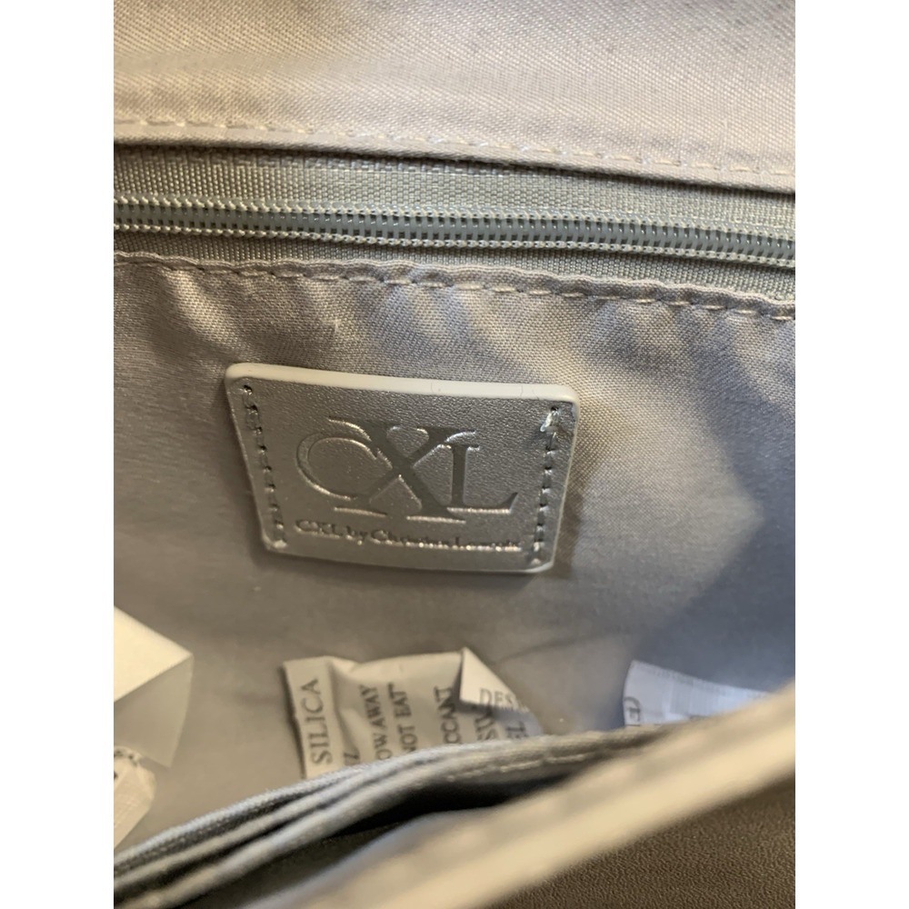 CXL by Christian Lacroix Clutch Wristlet Womens Small Silver Park Smooth‎ Logo - Picture 7 of 11